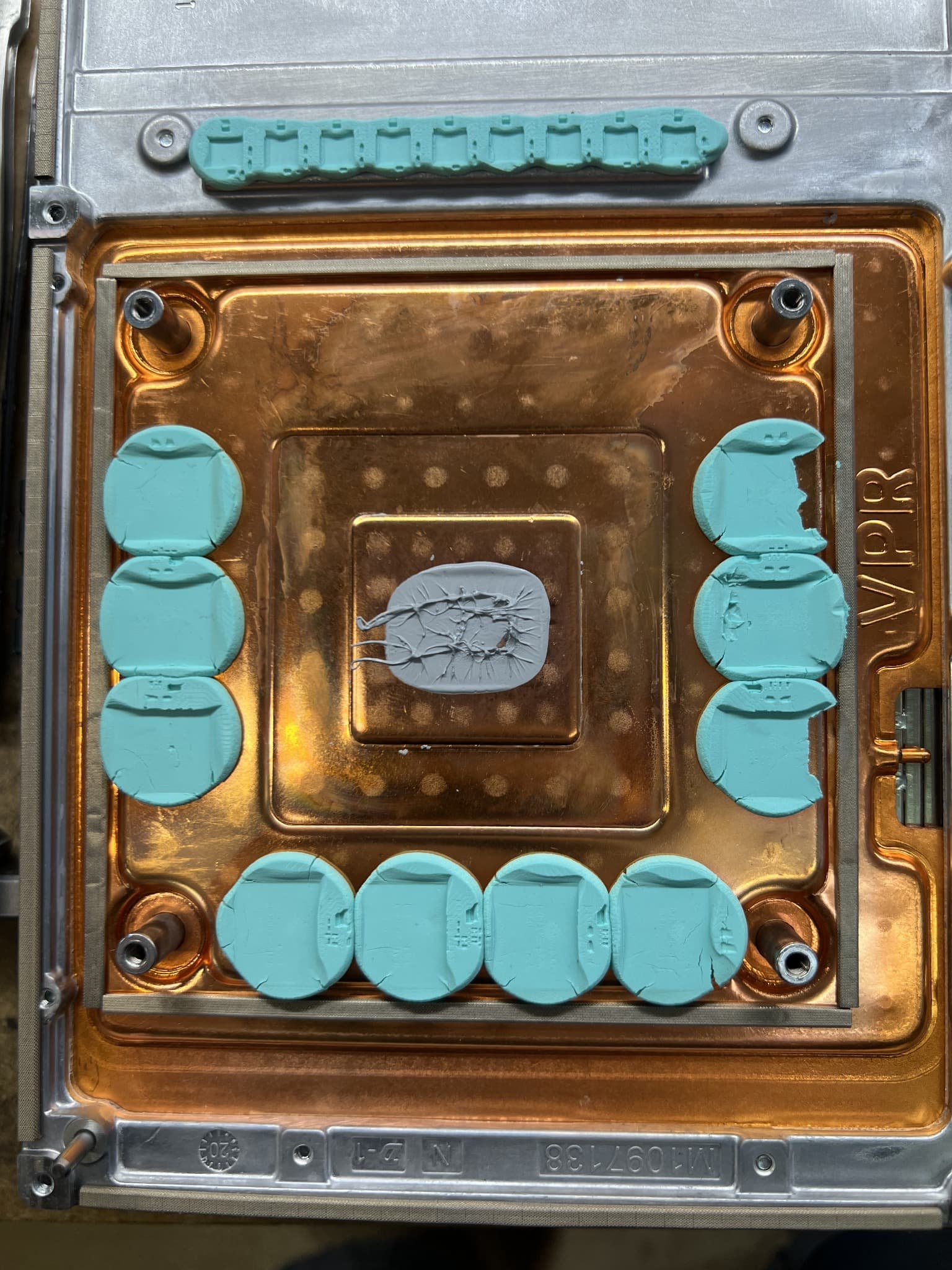 Fresh thermal compound applied during an Xbox Series X service at NXT GEN